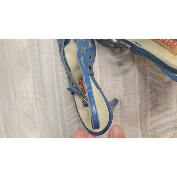 Bandolino Blue Cutout Slingback Heels - Picture 11 of 11